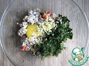 Заливной пирог с куриными желудочками