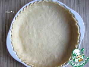 Пирог с фруктами в рисовой заливке