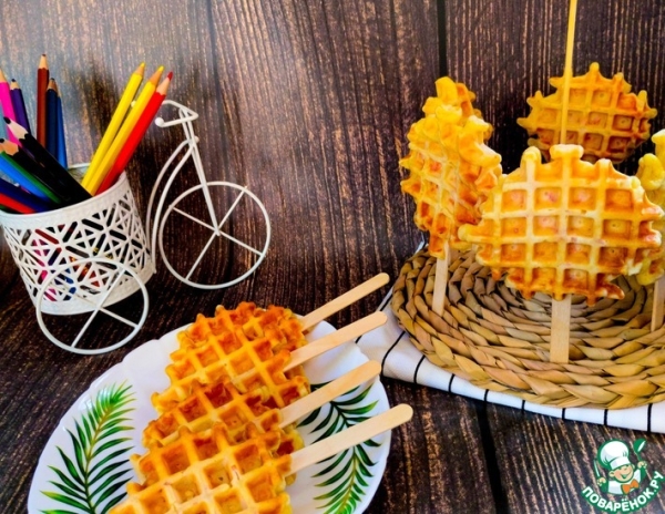 Вафли с колбасой