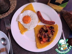 Кукурузная лепёшка из поленты Кукурузная лепёшка из поленты