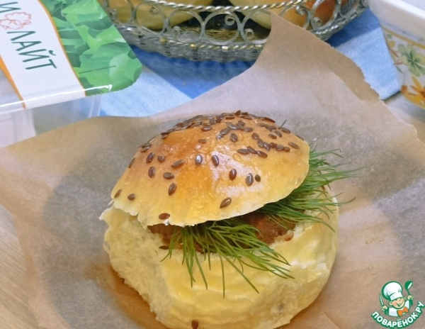 Биточки в булочках Биточки в булочках