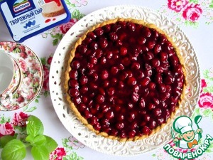 Вишневый тарт с заварным кремом Вишневый тарт с заварным кремом