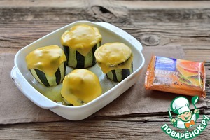Фаршированные бочонки из кабачка