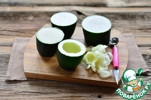 Фаршированные бочонки из кабачка