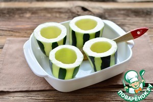 Фаршированные бочонки из кабачка