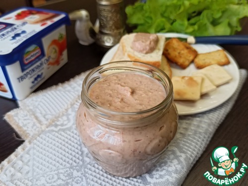 Фасолевый паштет с творожным сыром
