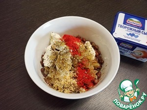 Фасолевый паштет с творожным сыром