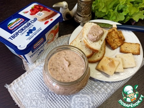 Фасолевый паштет с творожным сыром