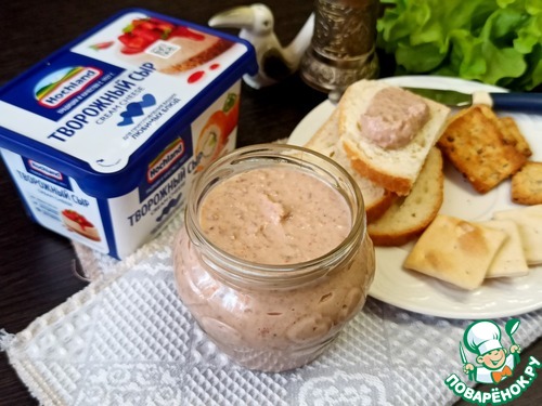 Фасолевый паштет с творожным сыром