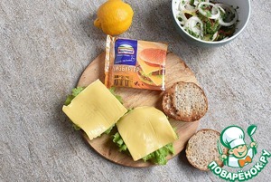 Фишбургер с рыбой тандури