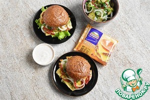 Фишбургер с рыбой тандури