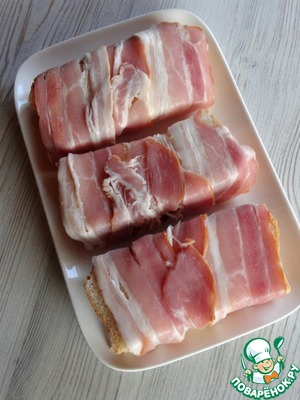 Горячий бутерброд в беконе Горячий бутерброд в беконе