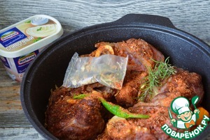 Говяжья голяшка в сливочно-овощном соусе Говяжья голяшка в сливочно-овощном соусе