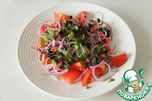 Грузинский салат с хрустящими баклажанами Грузинский салат с хрустящими баклажанами