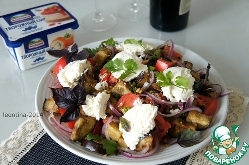 Грузинский салат с хрустящими баклажанами Грузинский салат с хрустящими баклажанами