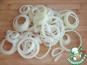 Хот-дог с луком фри