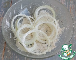 Хот-дог с луком фри