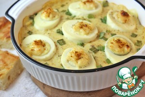 Яйца в сырном соусе Яйца в сырном соусе