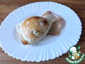 Кальмары, фаршированные рисовой полентой и овощами Кальмары, фаршированные рисовой полентой и овощами