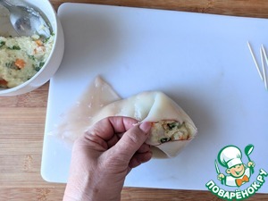 Кальмары, фаршированные рисовой полентой и овощами Кальмары, фаршированные рисовой полентой и овощами