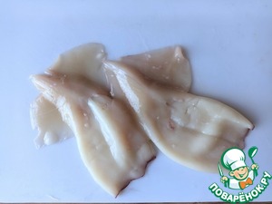 Кальмары, фаршированные рисовой полентой и овощами Кальмары, фаршированные рисовой полентой и овощами