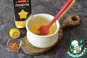 Канапе с лососем на кукукрузной поленте Канапе с лососем на кукукрузной поленте