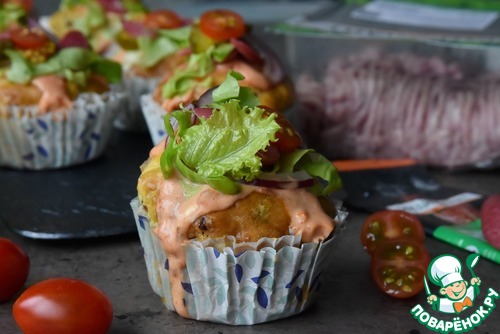 Капкейки "Чизбургеры" Капкейки "Чизбургеры"