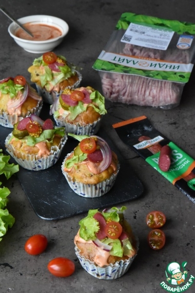 Капкейки "Чизбургеры" Капкейки "Чизбургеры"