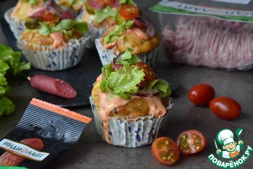 Капкейки "Чизбургеры" Капкейки "Чизбургеры"