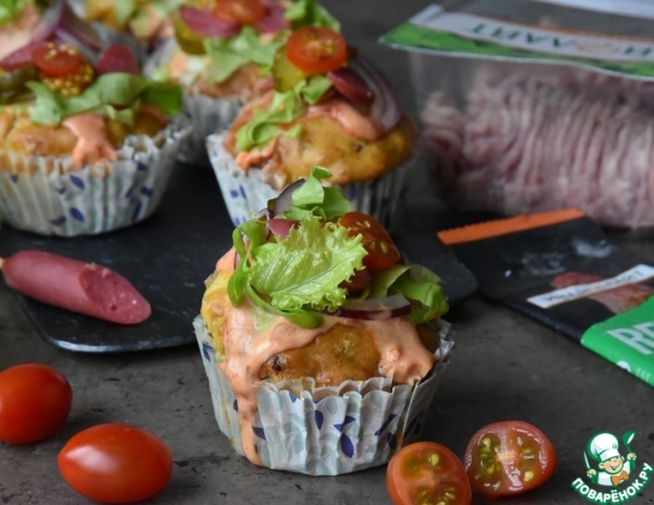 Капкейки "Чизбургеры" Капкейки "Чизбургеры"