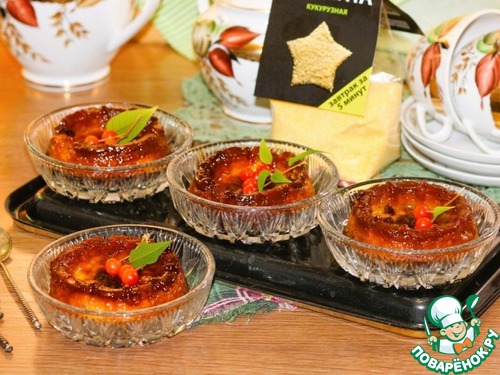 Карамельный, ванильный и шоколадный десерт