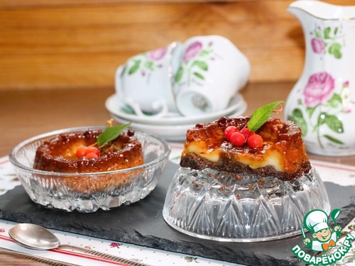 Карамельный, ванильный и шоколадный десерт