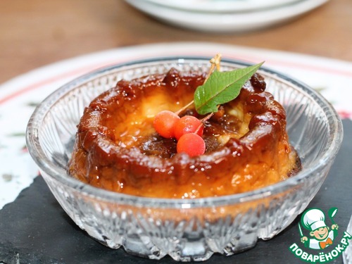 Карамельный, ванильный и шоколадный десерт