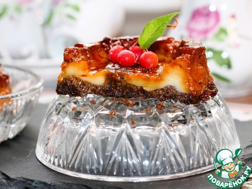 Карамельный, ванильный и шоколадный десерт