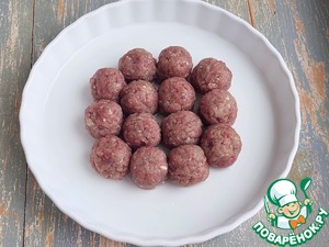 Картофель с фрикадельками в сырно-томатном соусе Картофель с фрикадельками в сырно-томатном соусе