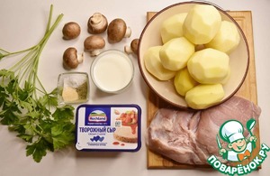 Картофельная запеканка с мясом Картофельная запеканка с мясом