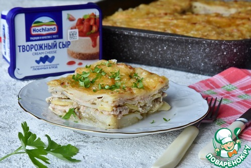 Картофельная запеканка с мясом Картофельная запеканка с мясом