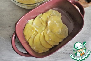 Картофельная запеканка в яично-сырной заливке Картофельная запеканка в яично-сырной заливке