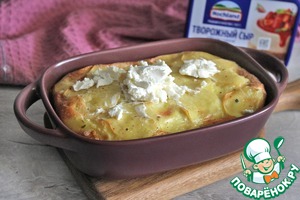Картофельная запеканка в яично-сырной заливке Картофельная запеканка в яично-сырной заливке