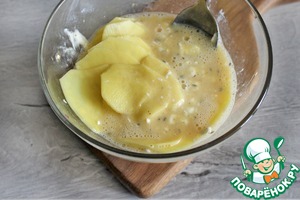 Картофельная запеканка в яично-сырной заливке Картофельная запеканка в яично-сырной заливке