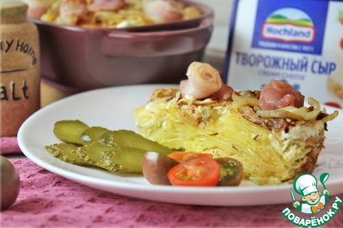 Картофельная запеканка в яично-сырной заливке Картофельная запеканка в яично-сырной заливке