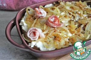 Картофельная запеканка в яично-сырной заливке Картофельная запеканка в яично-сырной заливке