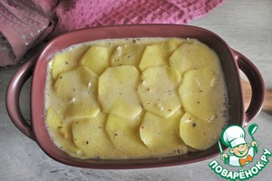 Картофельная запеканка в яично-сырной заливке Картофельная запеканка в яично-сырной заливке