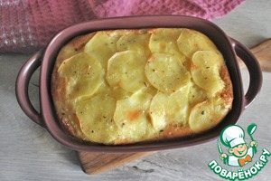 Картофельная запеканка в яично-сырной заливке Картофельная запеканка в яично-сырной заливке