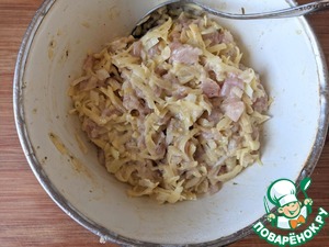 Картофельные драники с индейкой Картофельные драники с индейкой