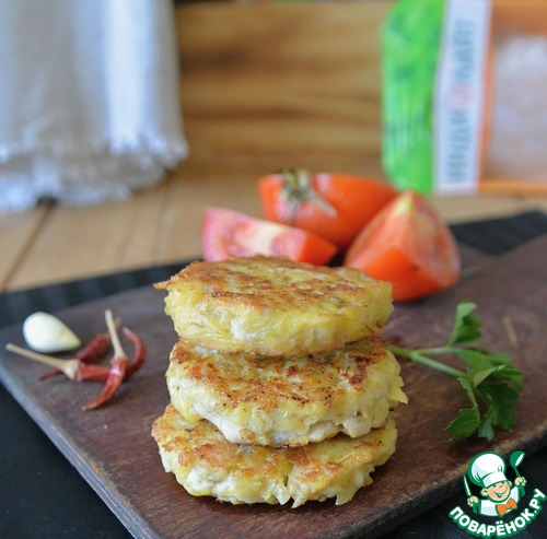 Картофельные драники с индейкой Картофельные драники с индейкой