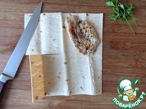 Конвертики из лаваша с индейкой и сыром Конвертики из лаваша с индейкой и сыром