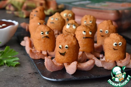 Корн доги "Осьминоги" Корн доги "Осьминоги"