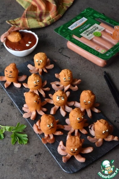 Корн доги "Осьминоги" Корн доги "Осьминоги"