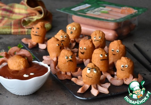 Корн доги "Осьминоги" Корн доги "Осьминоги"